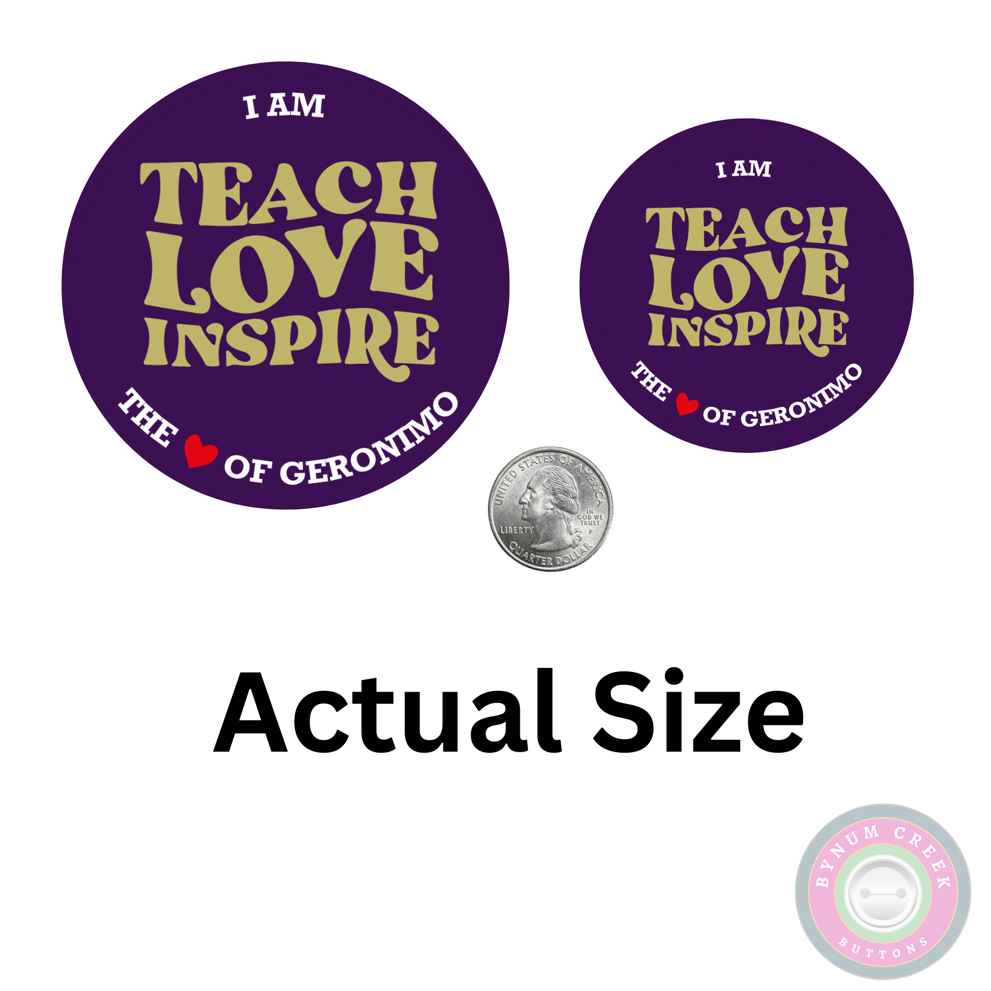 Teach Love Inspire - Gold